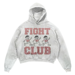 White Fight Club 'Running Man' Hoodie